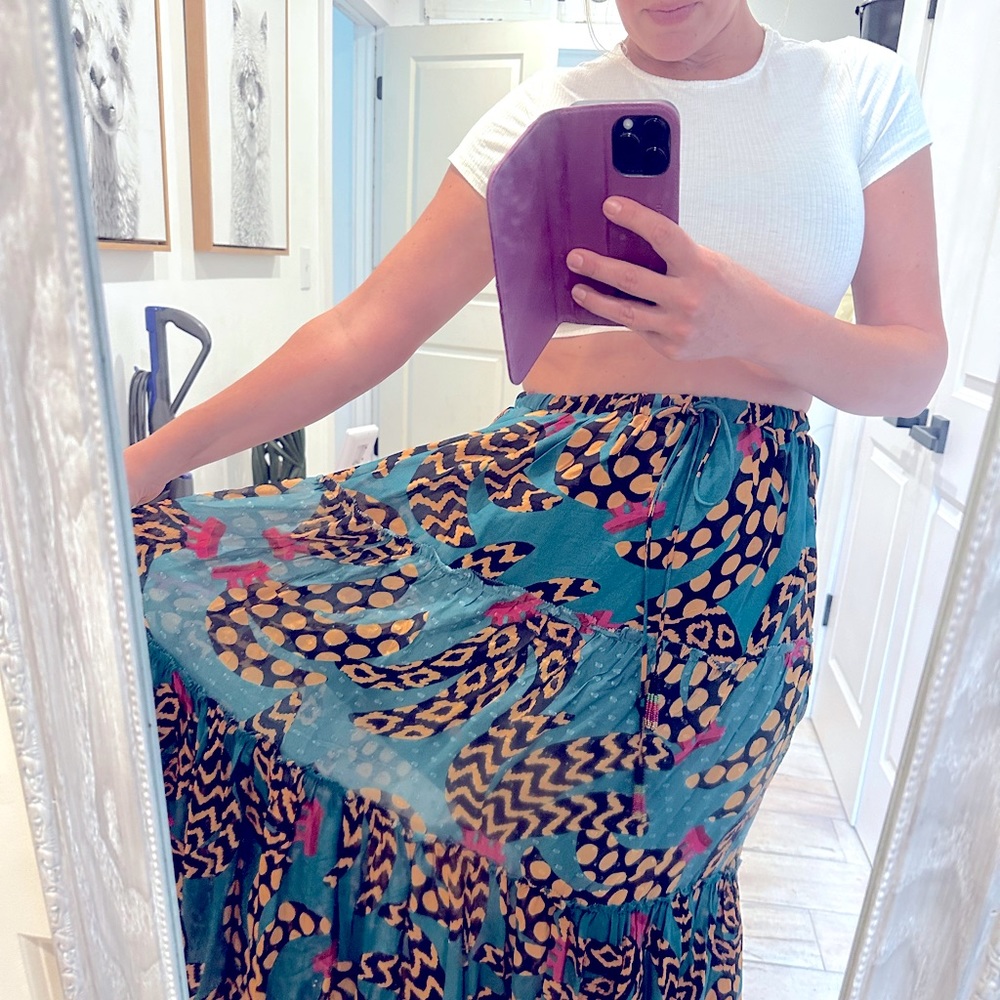 Farm Rio Banana Skirt Medium NWT